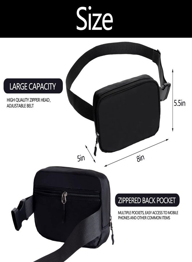 WITROMAN Belt bag Fanny pack crossbody bags for women Everywhere belt bag (black) - Image 2